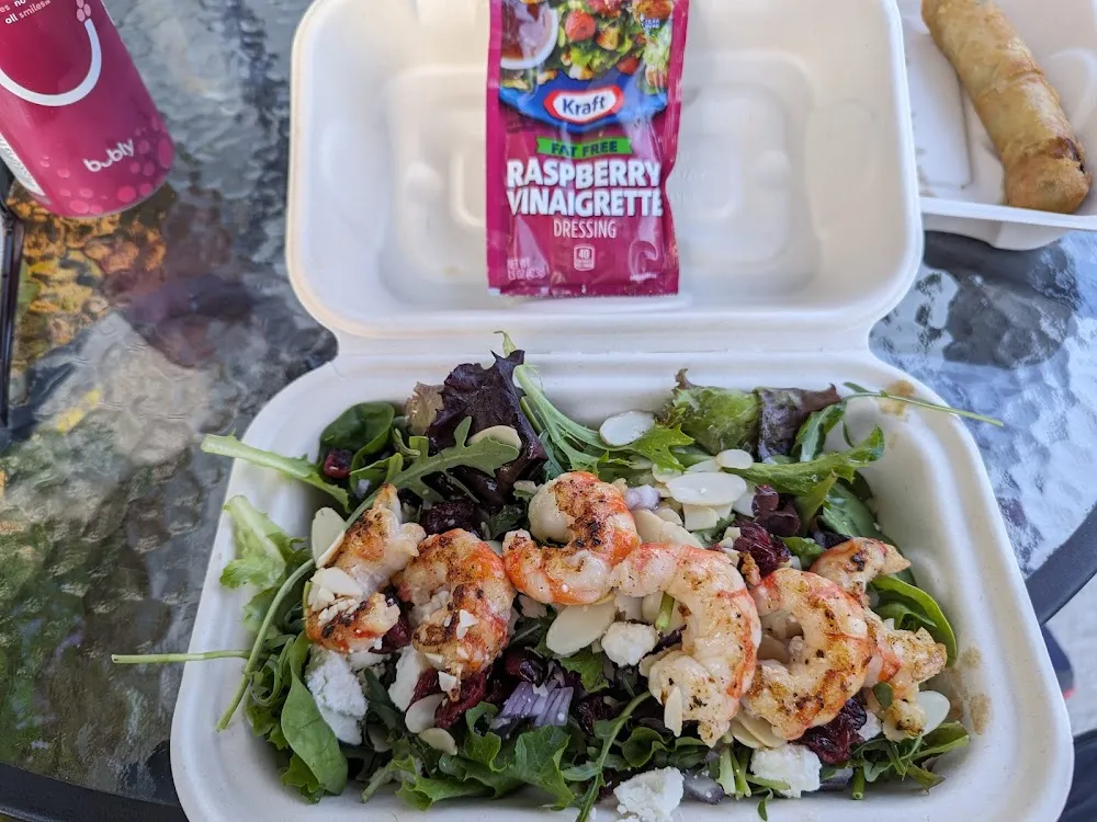 Inga Salad with Spot Prawn